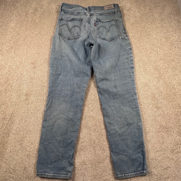 Levis 712 Slim Jeans Light Wash Blue Mid Rise Denim 29x27 - Picture 6 of 11